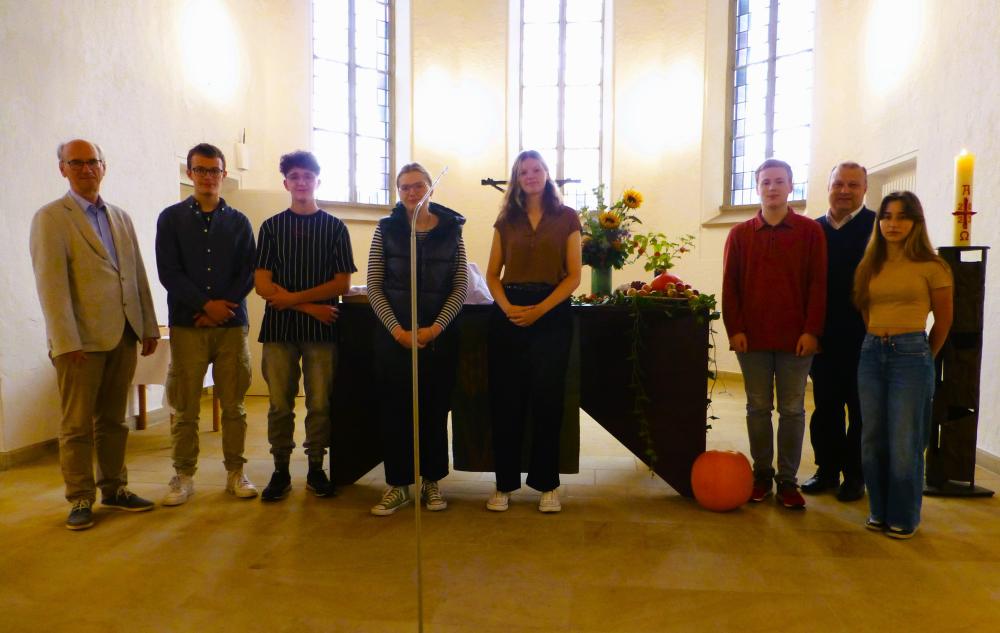 Die Mitarbeitenden am Erntedanktag in der Johanneskirche