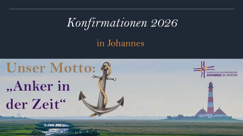 Anker in der Zeit - so heißt das Motto in diesem Jahr