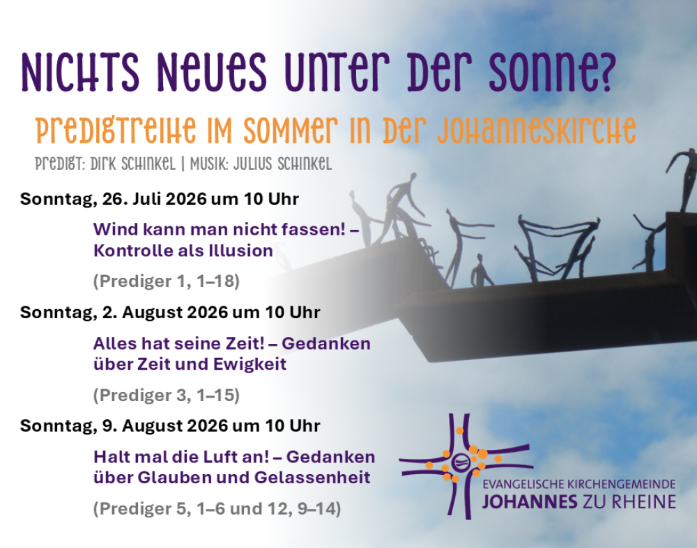 Die einzelnen Themen der Reihe über das Predigerbuch. 
